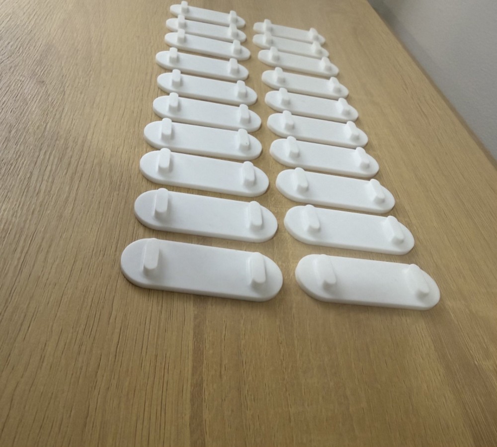 Pegboard Panel Connector Bridge Set (20 pack) - Skadis Compatible Organizer Clip