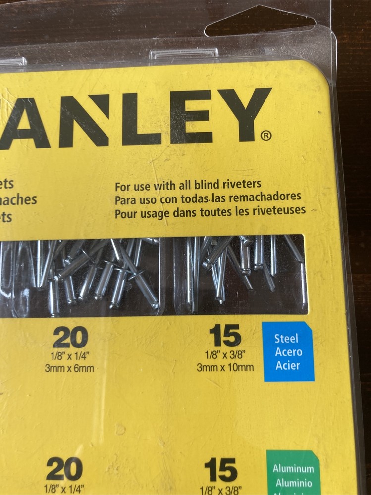 Stanley #R120 Rivet Pack Assortment 120 PCs