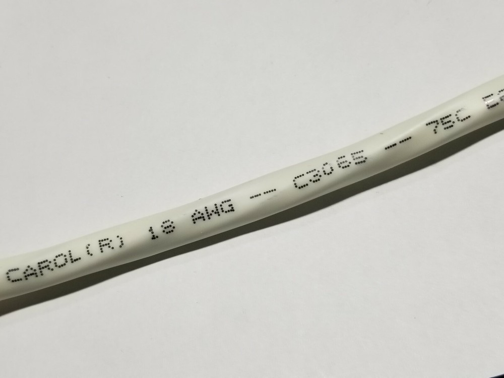 Carol C3065 18/6C Shielded Control/Communications Cable Plenum CL3P White /50ft