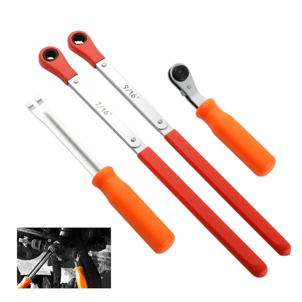 ACLONG Slack Adjusting Tool Wrench Kit for Air Brake Systems –4PCS Set wit