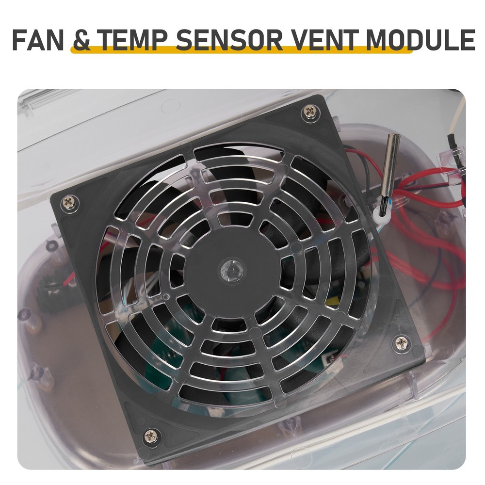 24 Eggs Incubator with Automatic Egg Turning, Temperature & Humidity Control, Ex