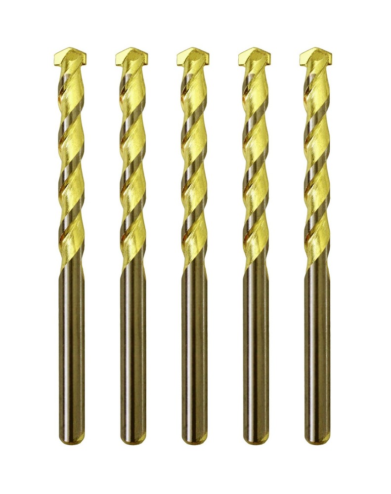 Masonry Drill Bit Set 5/16 in. Carbide Tip Golden Flute Drill Concr... Fast Ship
