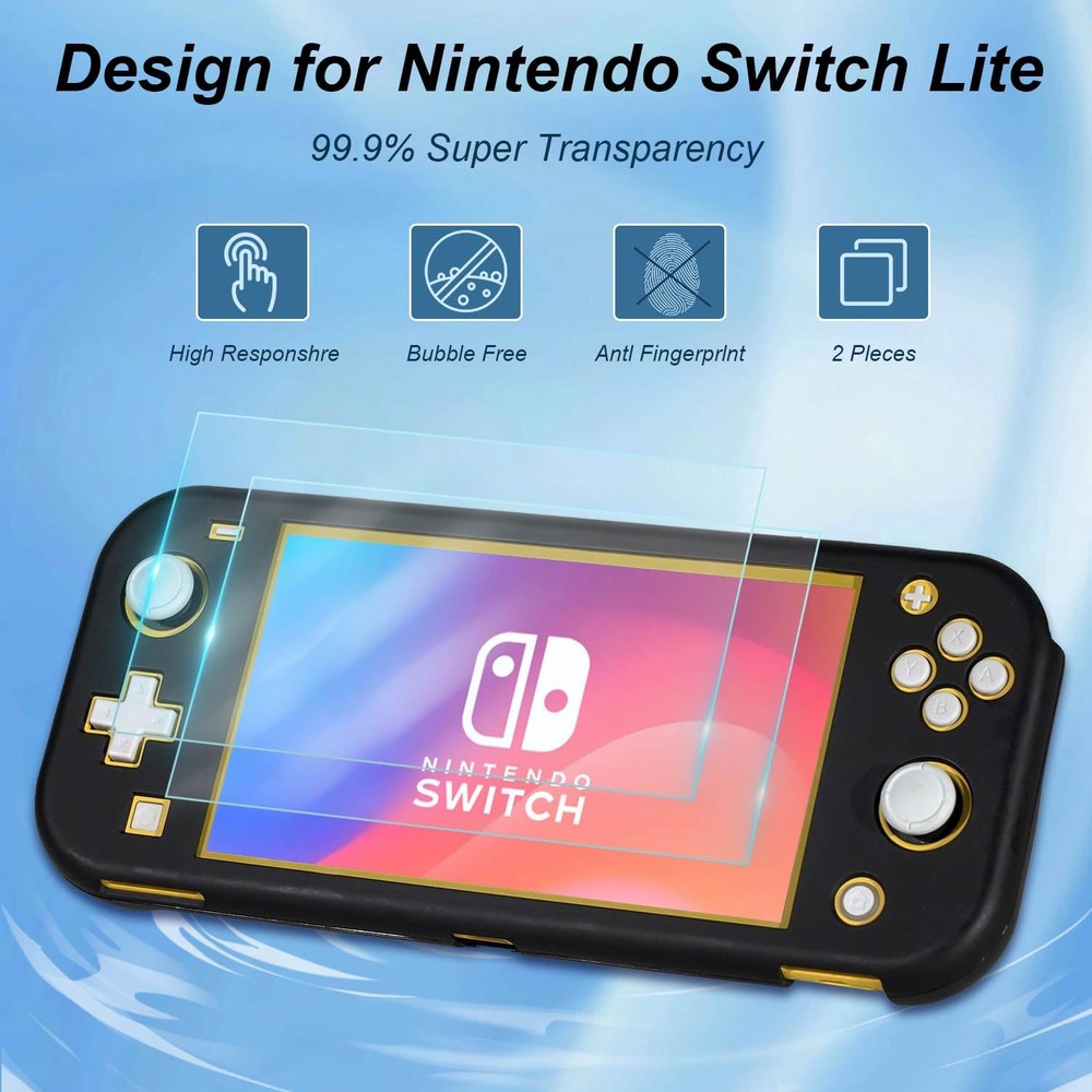 Accessories Kit for Nintendo Switch Lite - 2019, Black