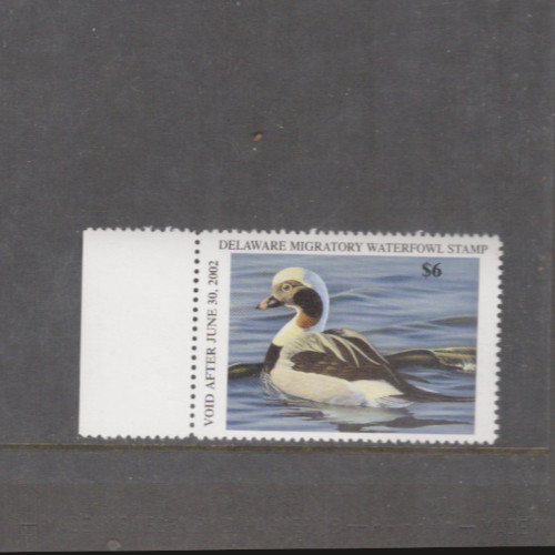 Delaware State Duck Stamp 2001 $6.00 at face value