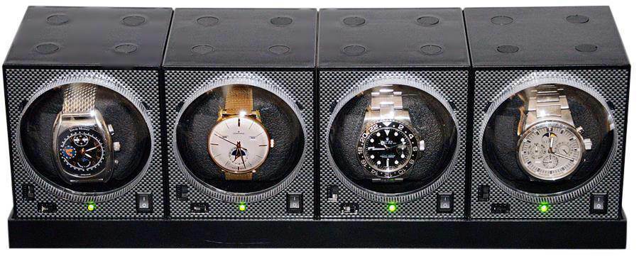 Boxy Brand Quad Brick Automatic Watch Winder System - Model: 4E4-Brilliant!