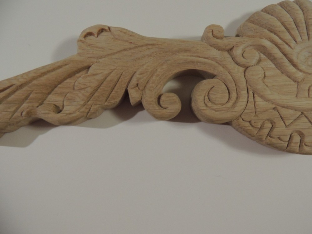 1 New Solid Oak Wood Crown Onlay, Woodworking