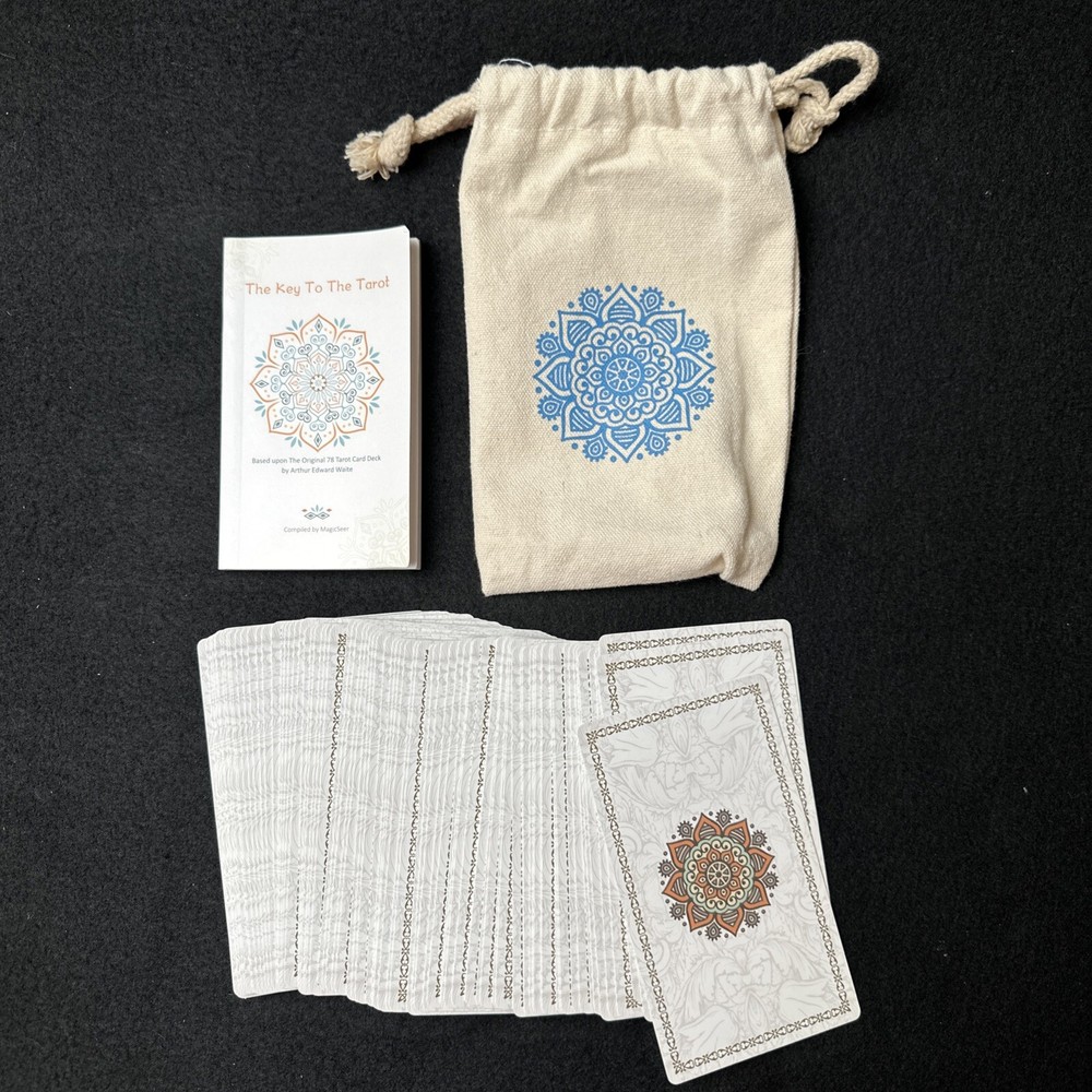 MagicSeer Classic Design- Tarot Cards Deck -with Guidebook Drawstring Bag NO BOX