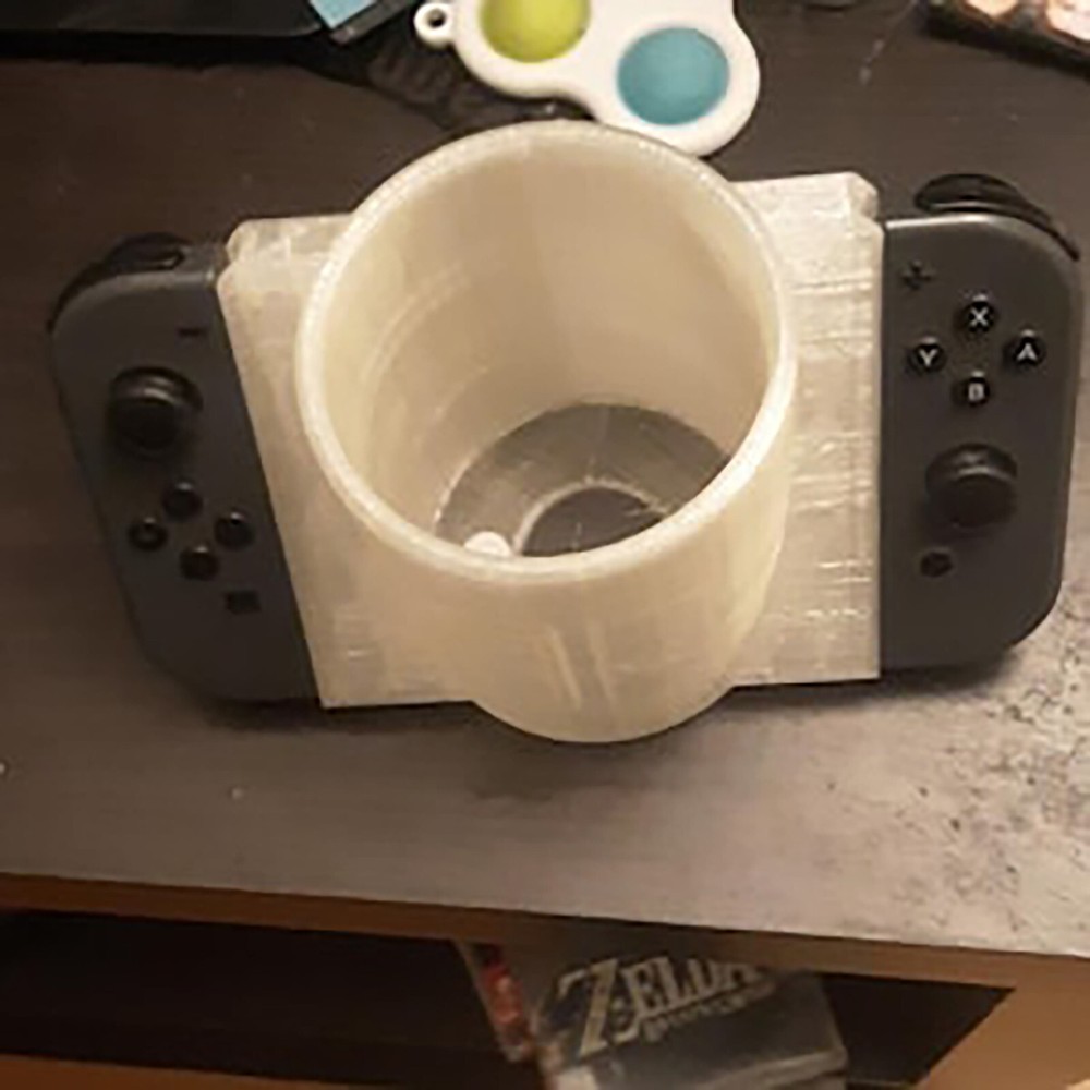 Nintendo Switch Joy-Con Drink Holder Grip Mount Cup Can Accessory White Elephant