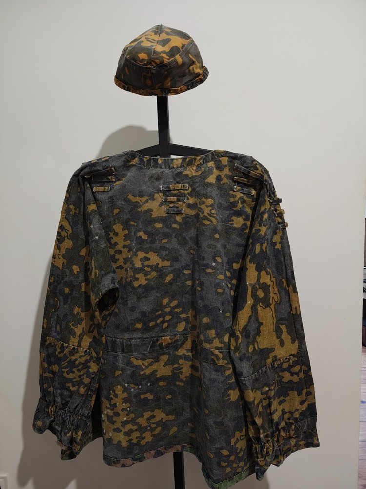 WW2 GERMAN ELITE CAMO SMOCK + CAMO HAT