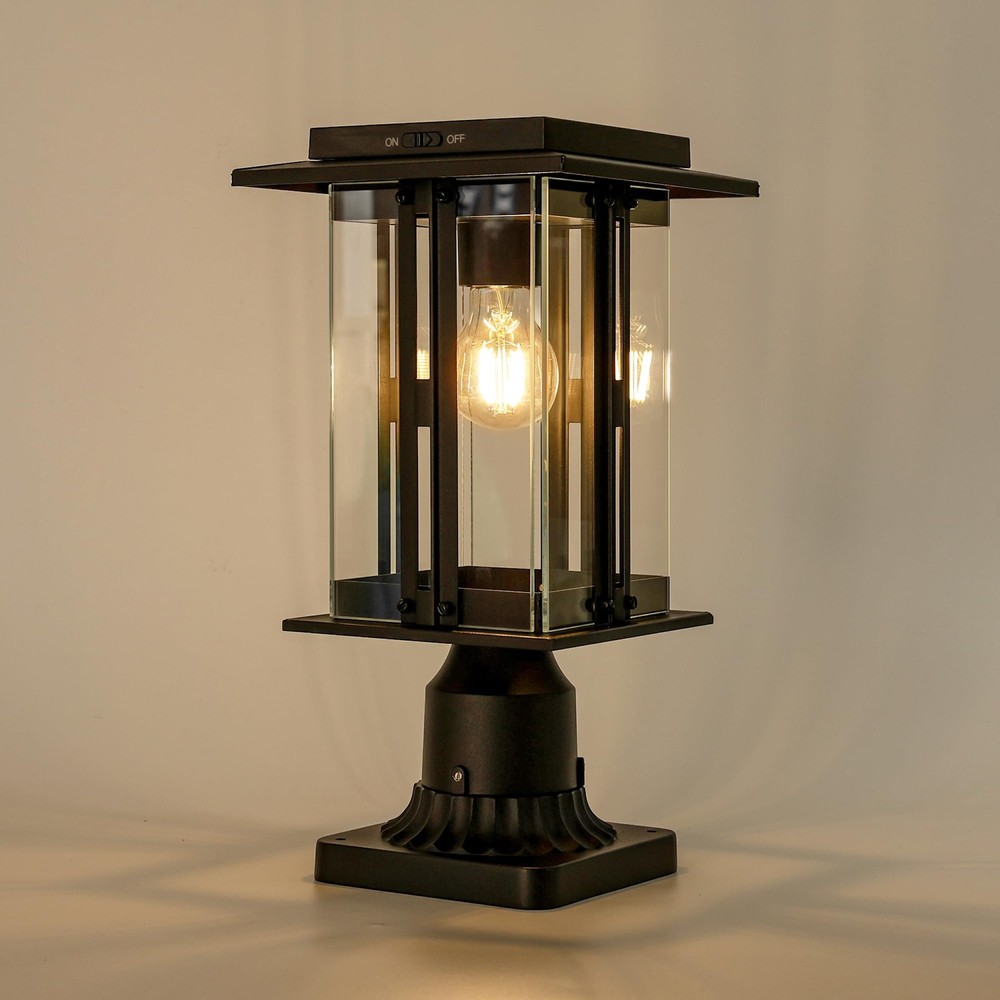 Lutec Solar Post Light 200 Lumens Waterproof