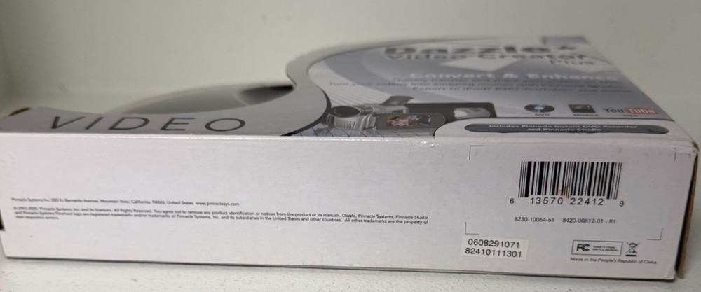 DAZZLE Video Creator Plus Convert & Enhance DVD Pinnacle Studio Software