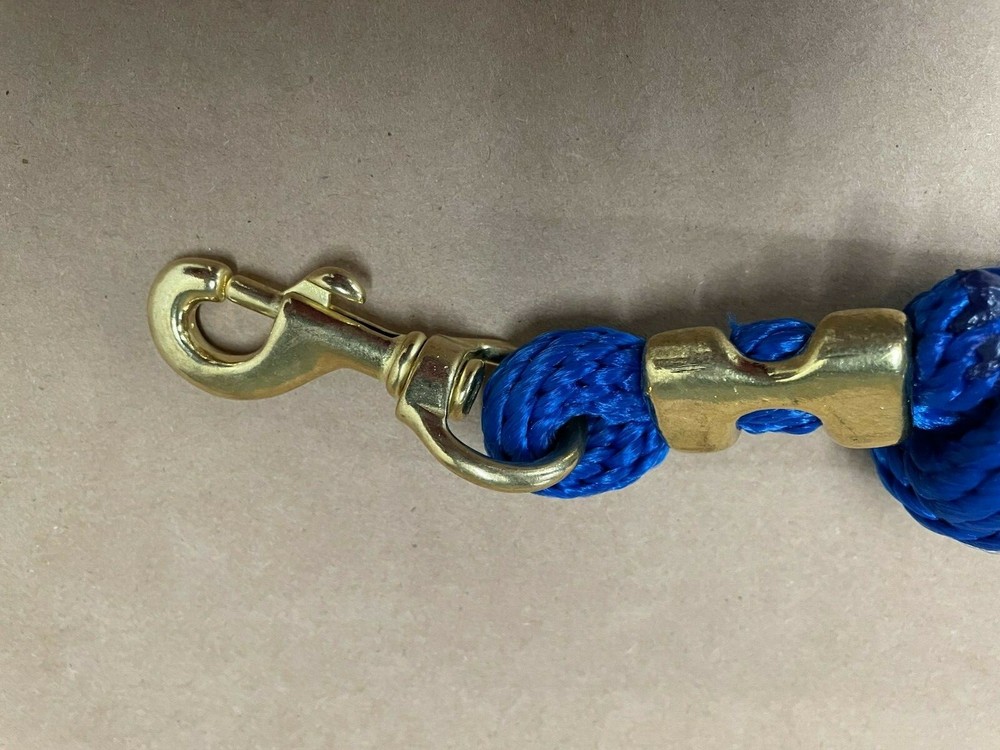 Weaver Miniature/Pony Poly Lead Rope With Solid Brass Snap Blue