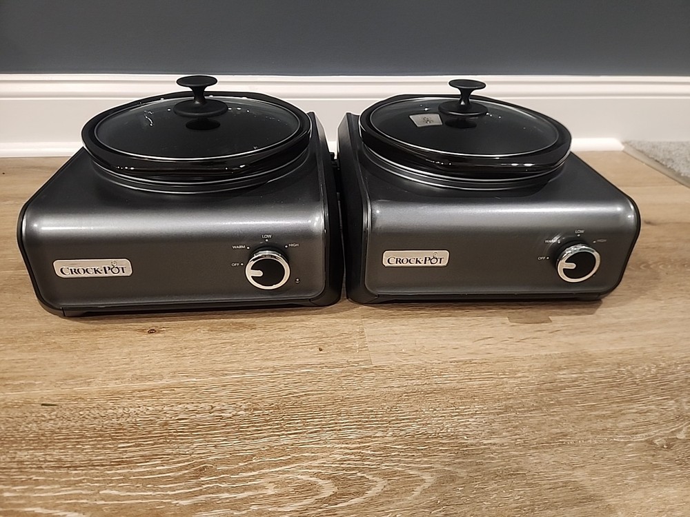 Crock-Pot Slow Cooker Connectable Hook Up Set, 2.5 Quart Round Pair