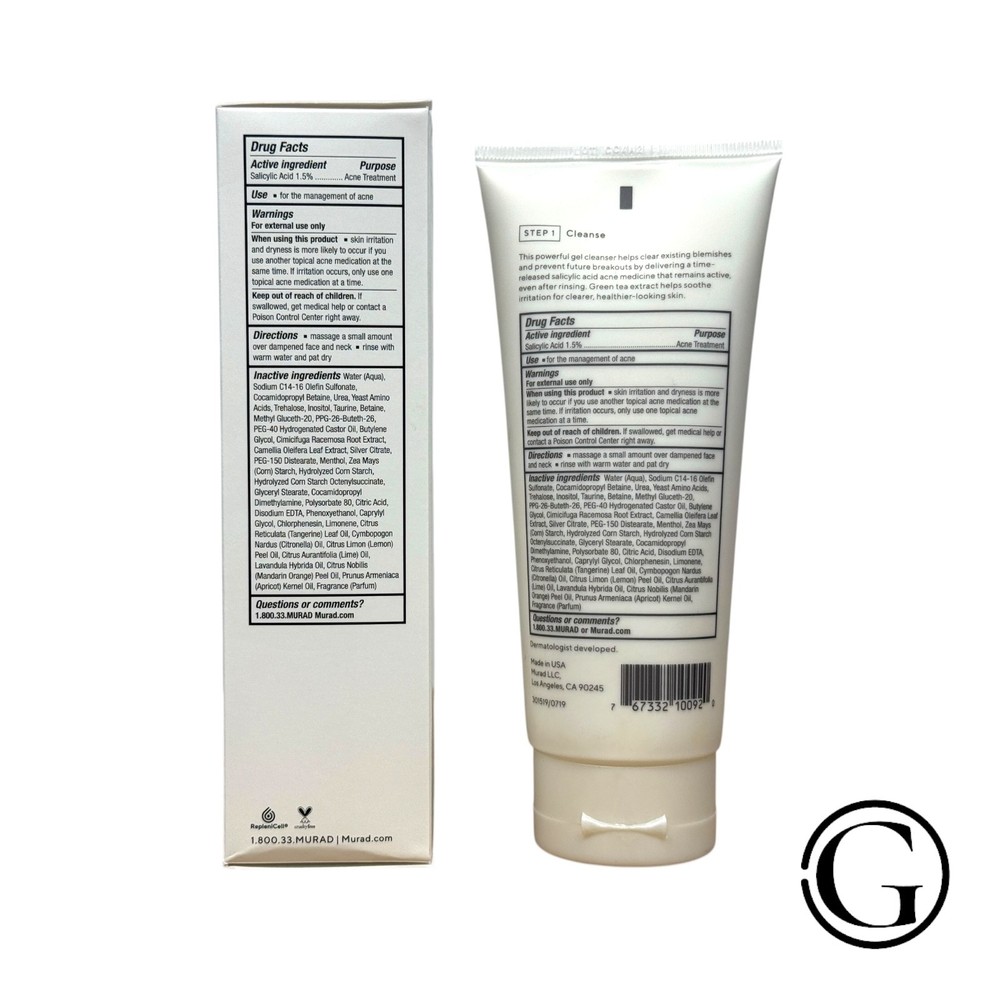 Murad Blemish Control Clarifying Cleanser 6.75 oz 01/26