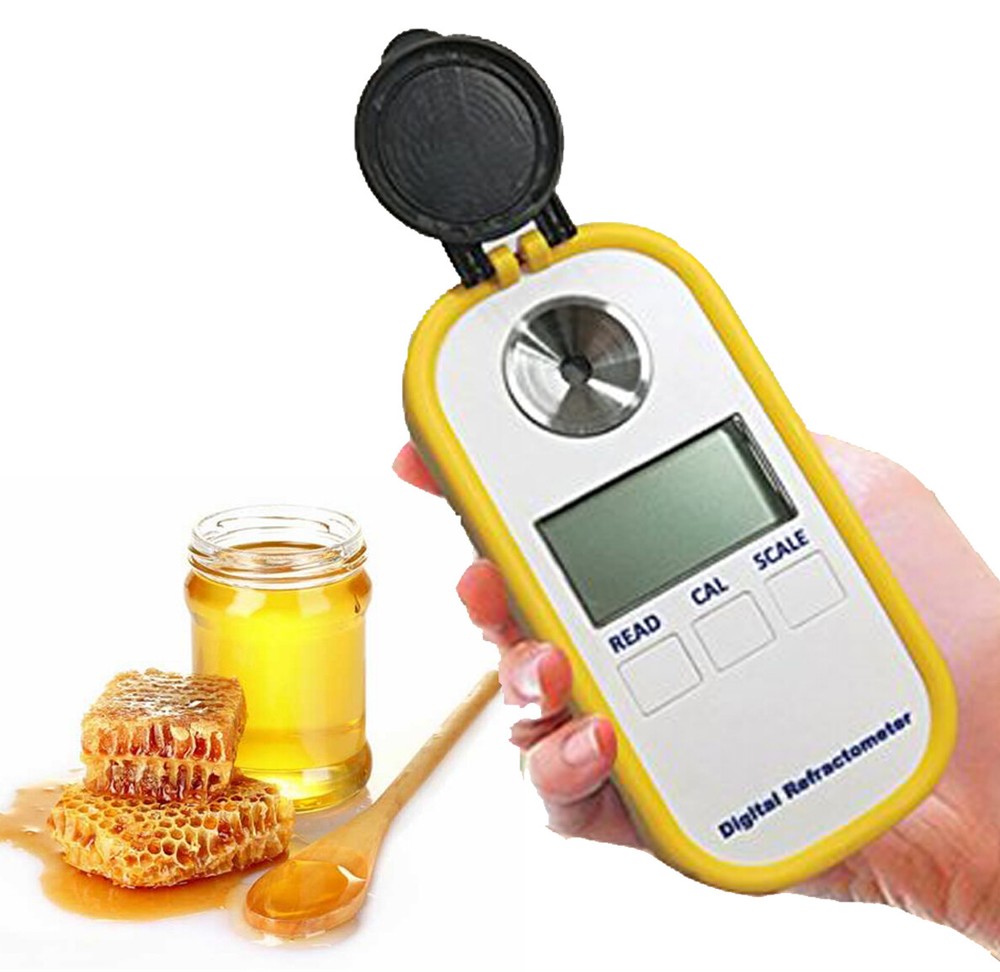 Digital Honey Refractometer Brix Refractive Index Refractometer 0 to 90%