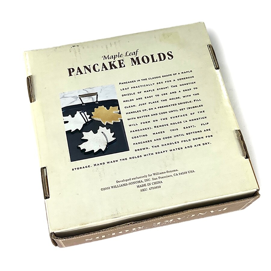 Williams Sonoma Maple Leaf Pancake Molds - 3