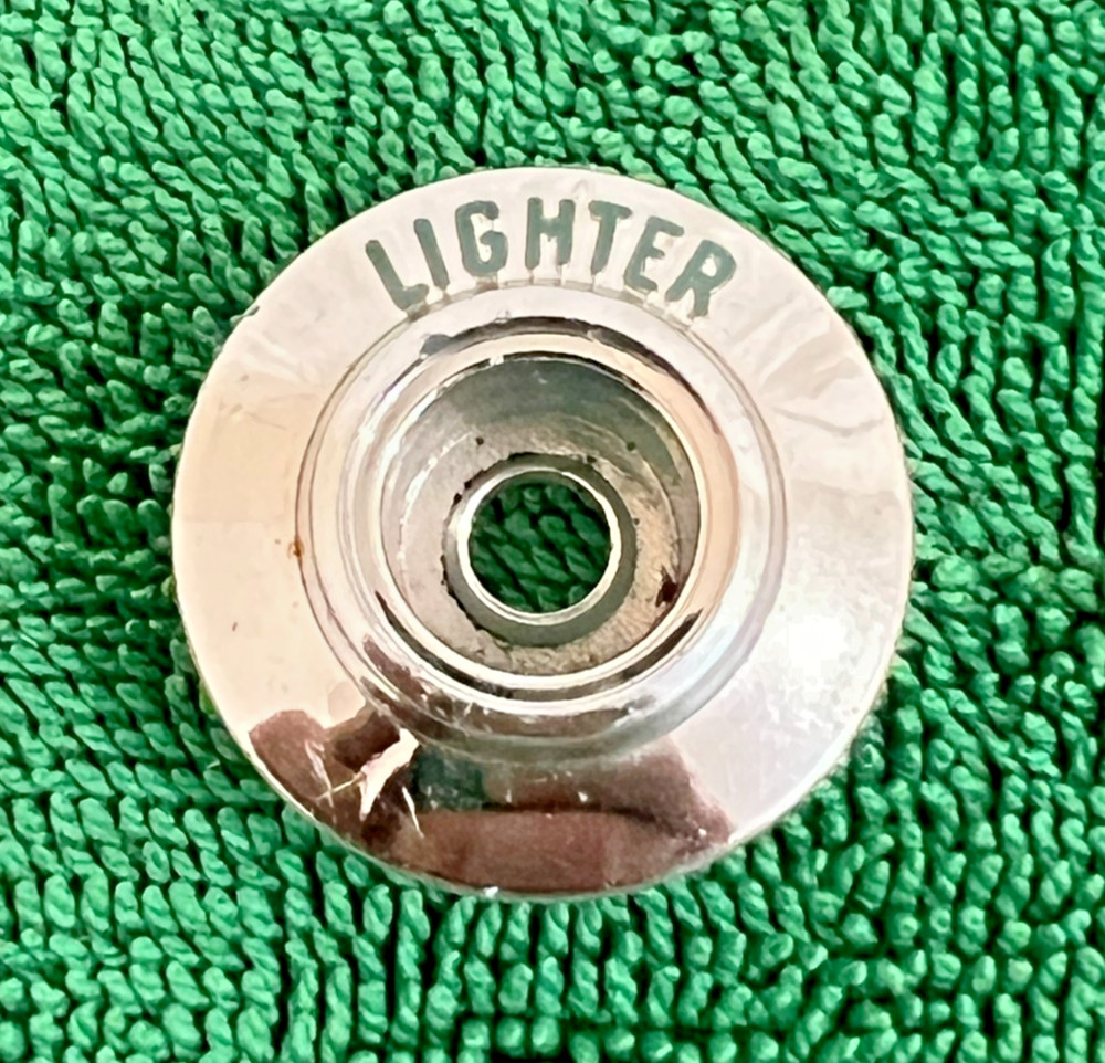Vintage Ford Chrome Plastic Lighter Bezel