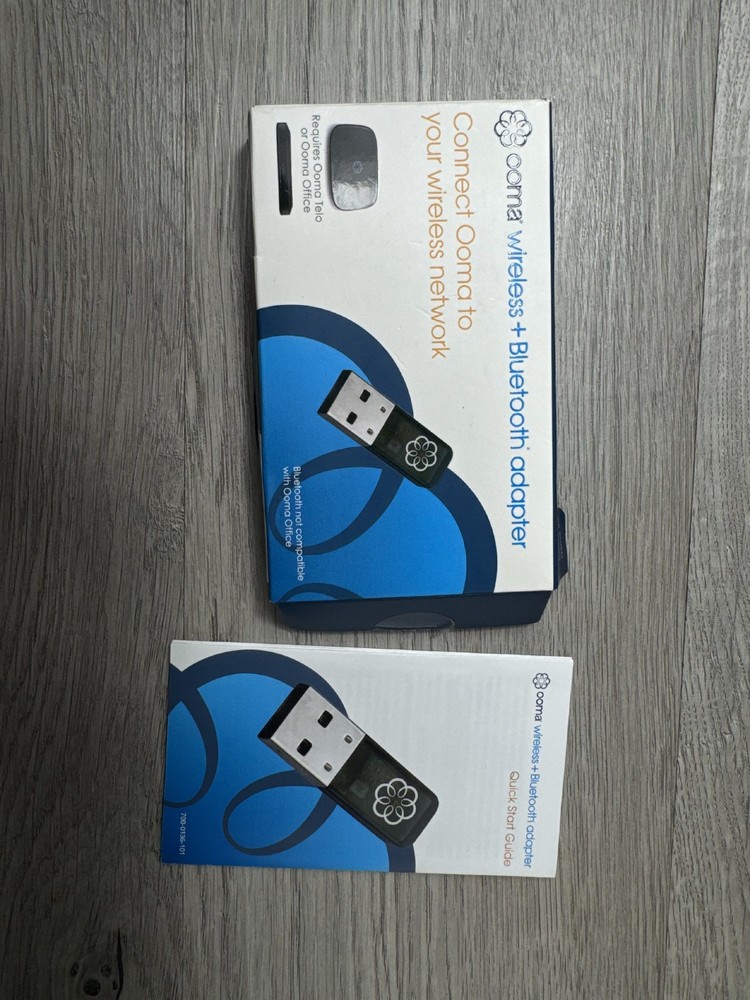 Ooma Wireless And Bluetooth Adapter Box Manual Usb