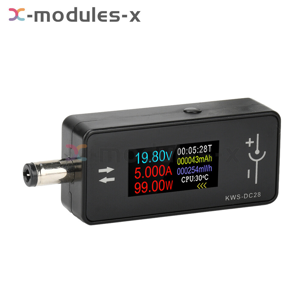 DC5.5*2.5 Current Voltage Power Meter Tester Digital LCD Display Meter DC 4V-30