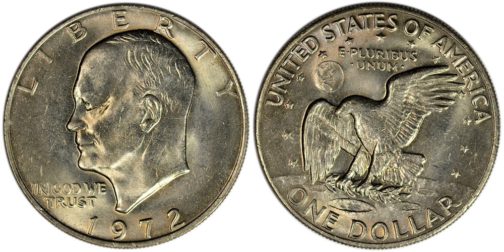 1972 $1 BU Eisenhower Dollar