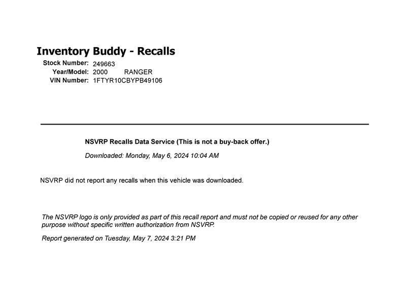 RANGER 2000 Fuse Box Cabin 6595