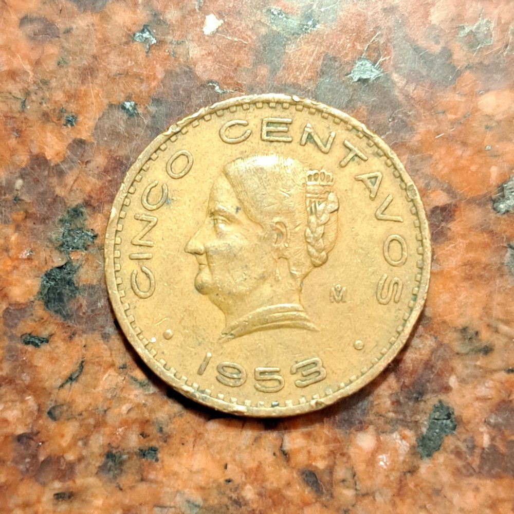 1953 MEXICO 5 CENTAVOS COIN - #B4009