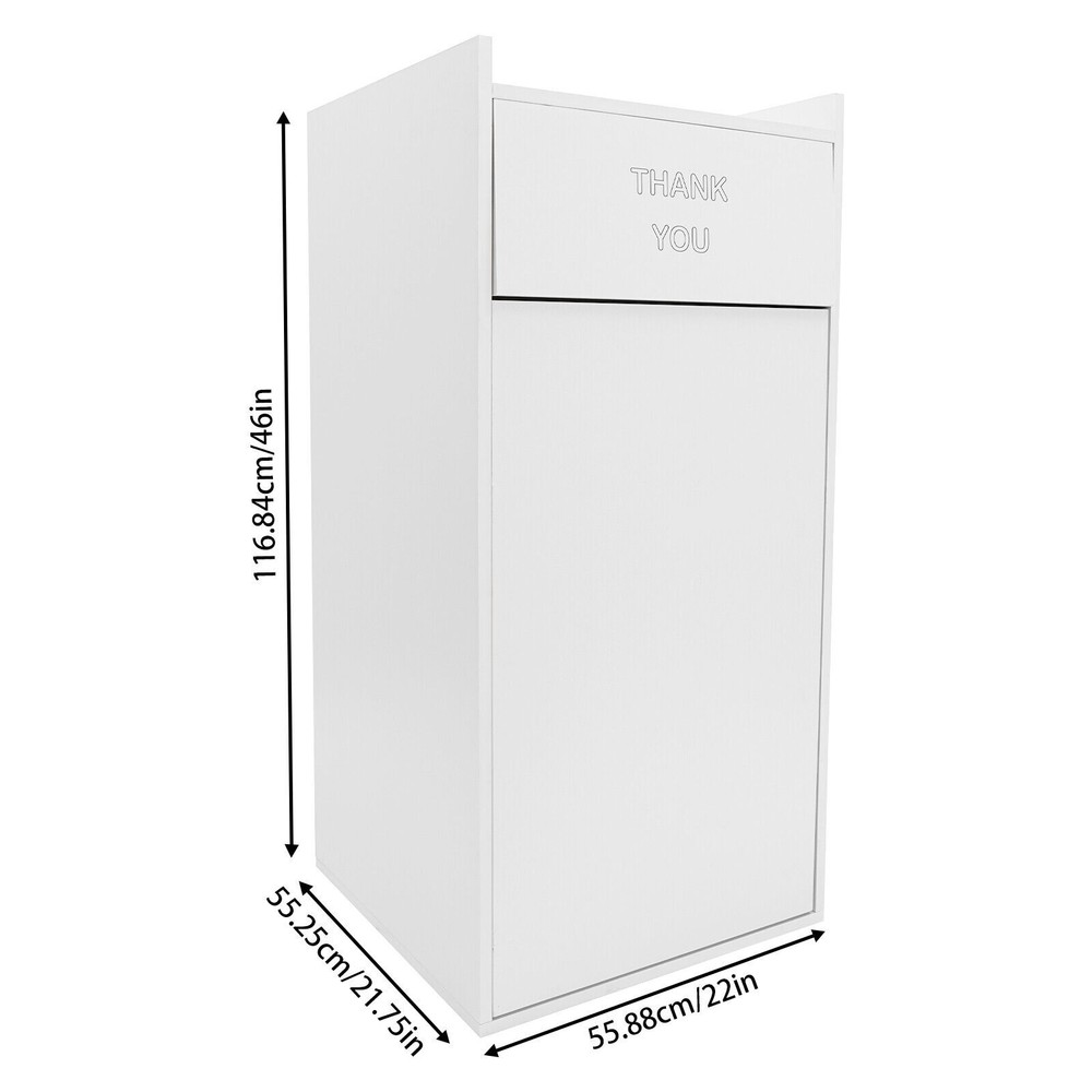 Trash Can, Commercial Trash Can, Trash Can Cabinet Rectangular Silver Modern