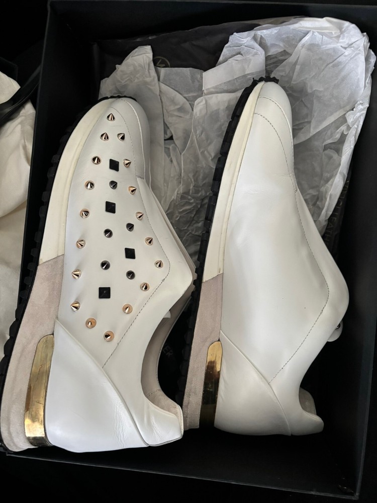 Vinci Leather Spiked Shoes