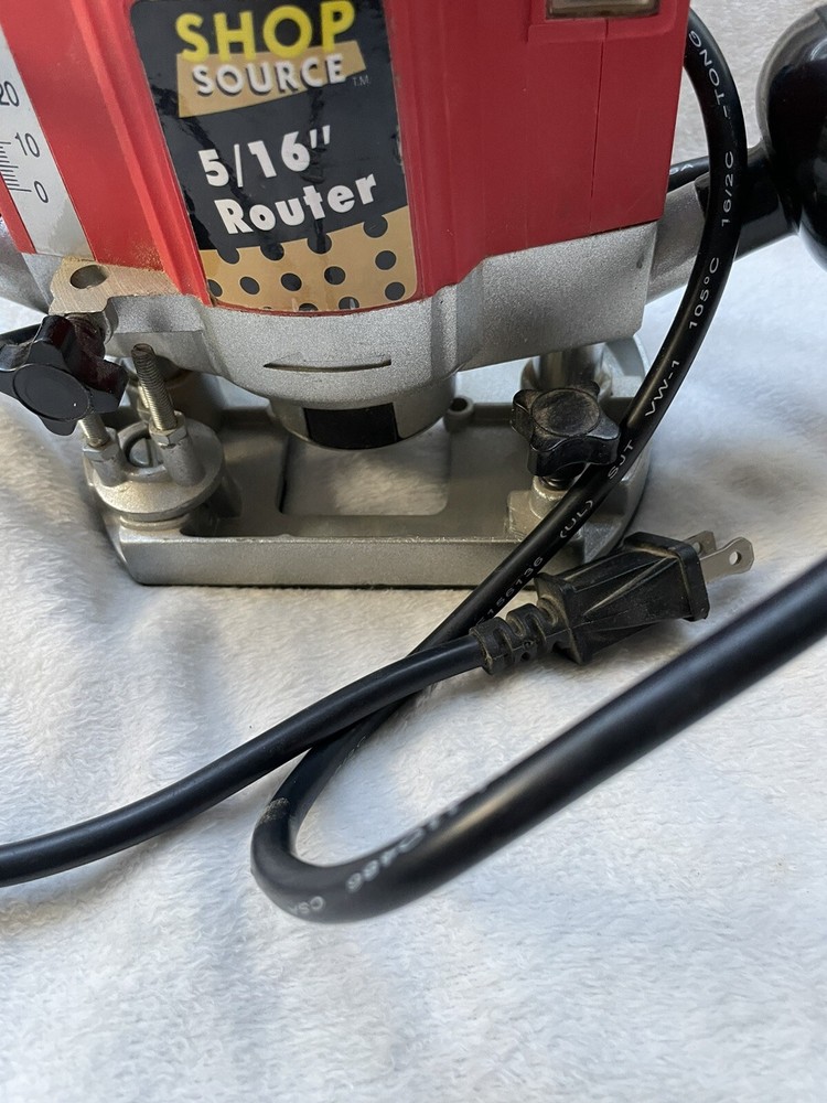 ShopSource 5/16” Electric Plunge Router Variable Speed Woodworking Tool