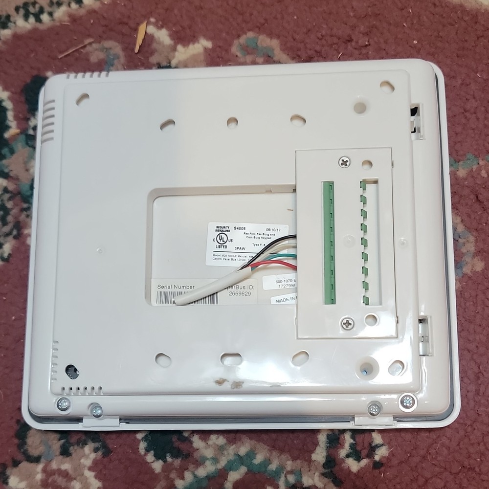 Interlogix 600-1070 Wired Security Keypad Alpha Numeric Black