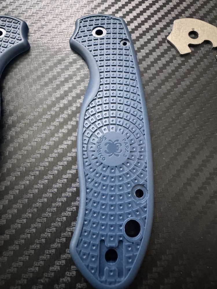 Lightweight FRN Blue Handle Scale For Spyderco PM3 Paramilitary 3 (no Knife)