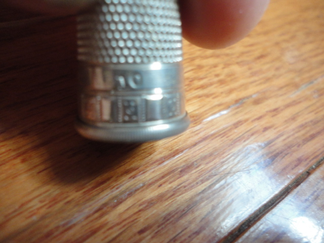 Sterling Silver Thimble #10 Vintage