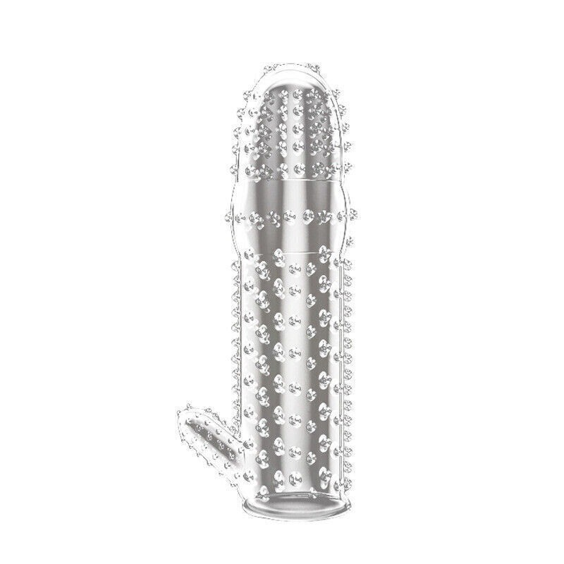 5PCS Male-Penis-Extender-Enlarger-Sleeve-Reusable-Condom-Delay-Ejaculation Set