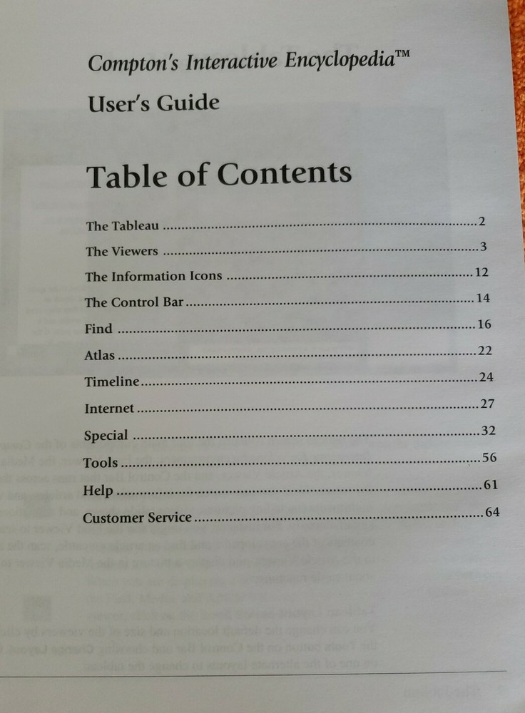 Compton's Home Library Interactive Encyclopedia 1998 Edition Users Guide