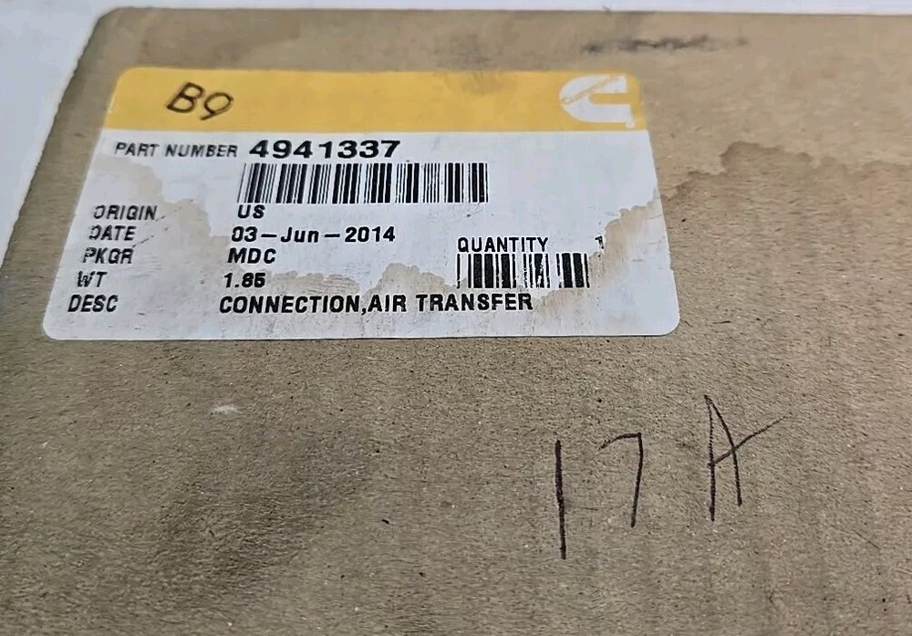 Cummins 4941337 OEM Air Transfer Connection