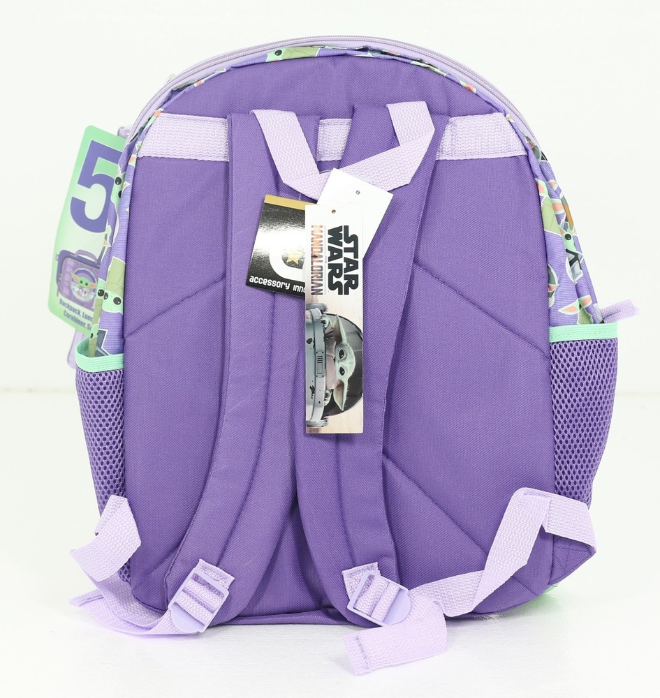Disney Mandalorian 5 Piece Backpack & Lunch Box Set