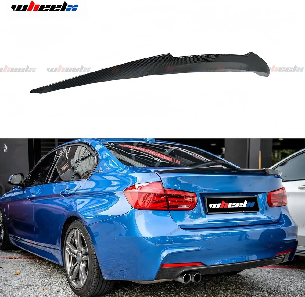 Rear Trunk Spoiler Compatible with 2012-2018 3 Series & Carbon Fiber Pattern