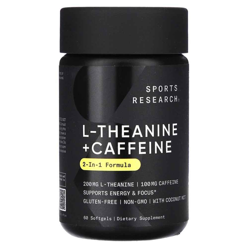 L-Theanine & Caffeine, 2-in-1 Formula, 60 Softgels
