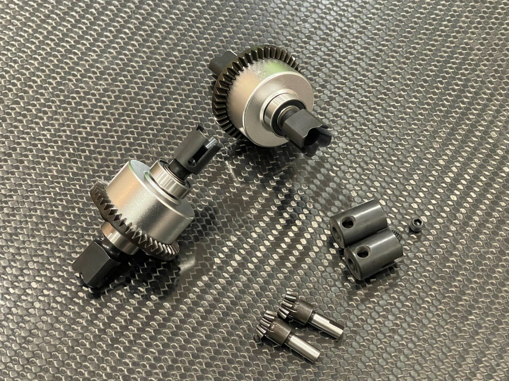 Front & Rear Differential Diff Set for Arrma Big Rock 6s BLX 4x4 Silv