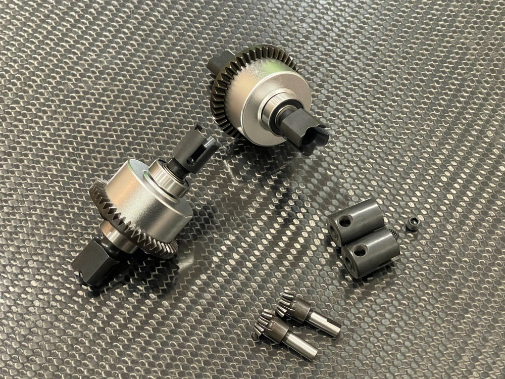 Front & Rear Differential Diff Set for Arrma Outcast  6s BLX 4x4 Silv