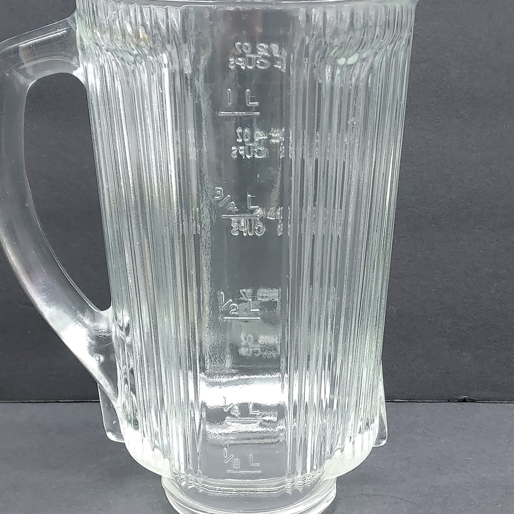 Waring Blender Replacement 14BL16 Solid Glass Pitcher 5C/40oz/ 1L w/ Cap ONLY