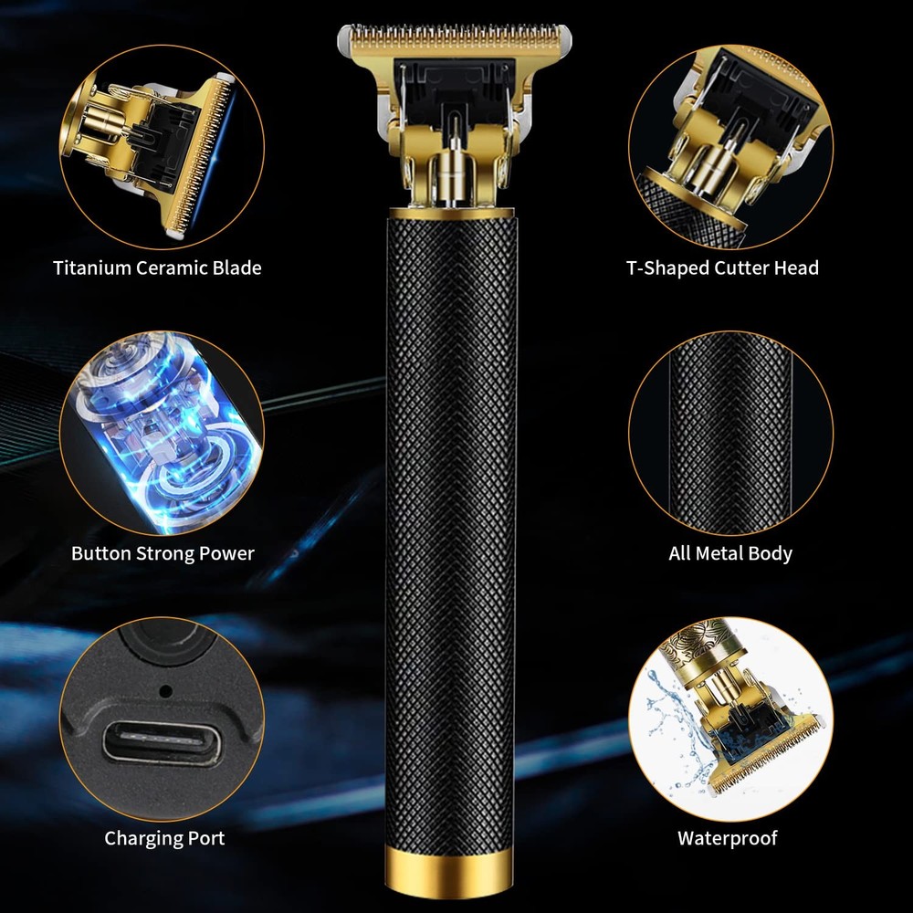 Hair Trimmer for Men, Black with Ear Spoon Tool, With Tool