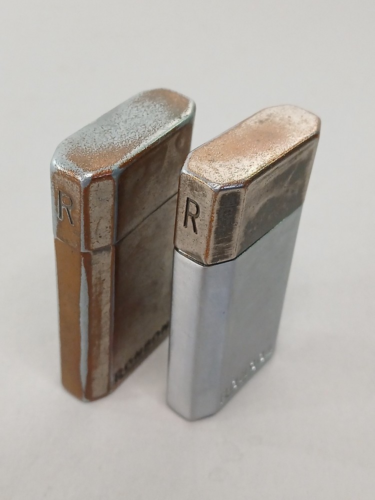 (2) Ronson Jet Lite Butane Refillable Lighters - Working
