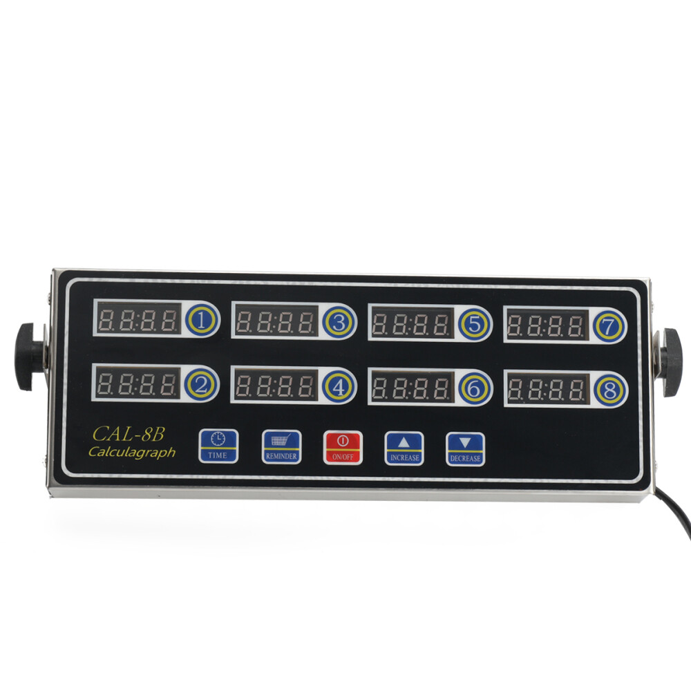 8 Channel Digital timer CAL-8B Burger basket shaking timing Kitchen Timers 110V