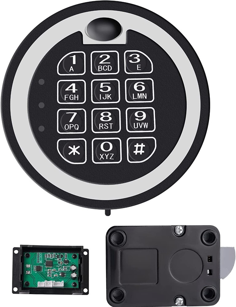 Gun Safe Lock Replacement with Swingbolt Safe Electronic Lock Chrome Keypad DIY