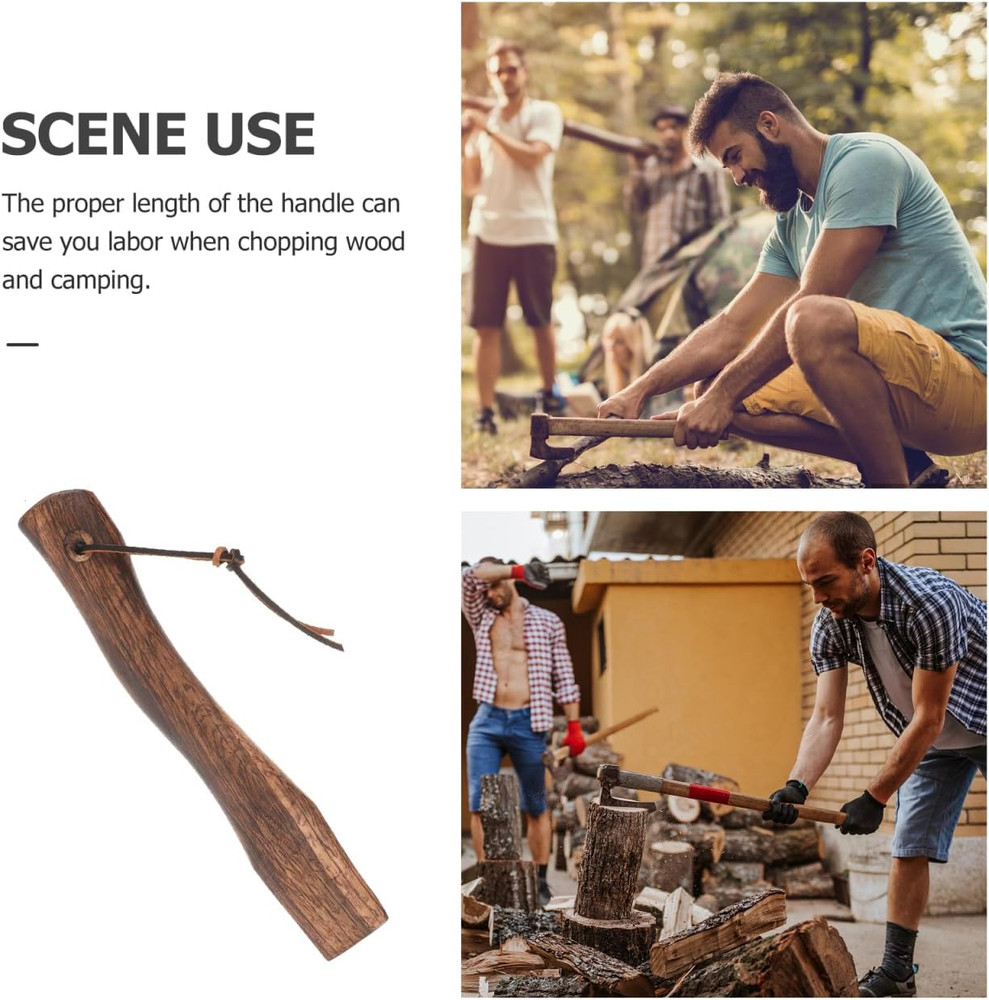 Wood Axe Handle Replacement Short Hatchet Handle 10.63 Inch Comfortable Grip Eas