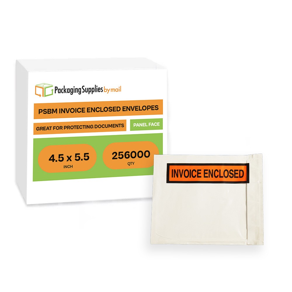 256000 4.5" x 5.5" Packing List Slips Invoice Envelopes Panel Face Box Labels