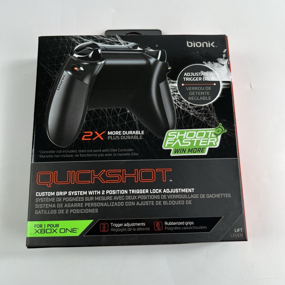 BIONIK  Xbox One Quickshot Custom Controller Grip And Dual Trigger Locks