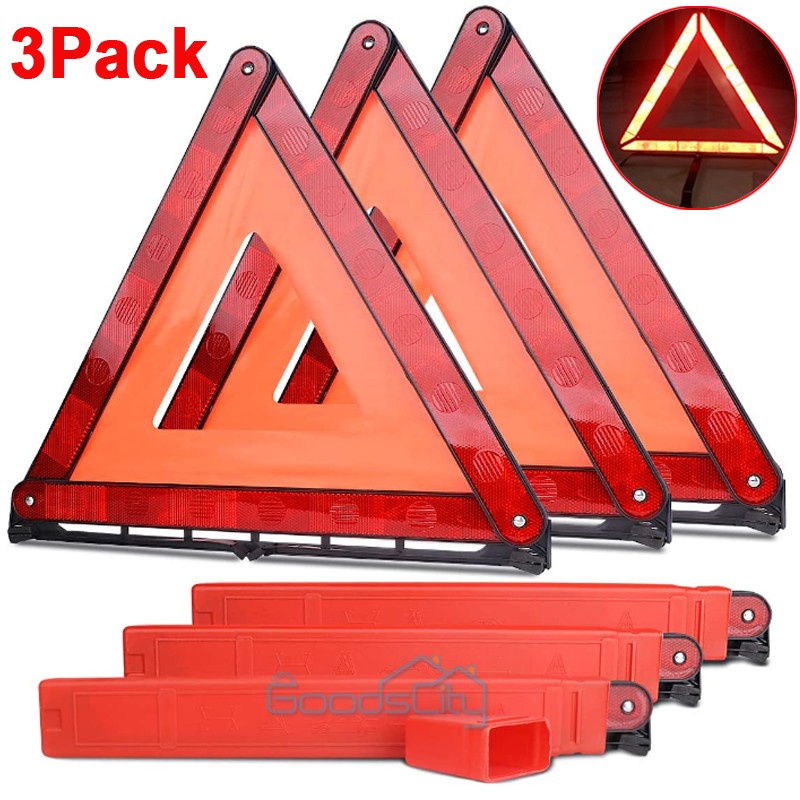 3X Warning Dot Approved Kit Triangle Emergency Shutdown Reflective Safety Board