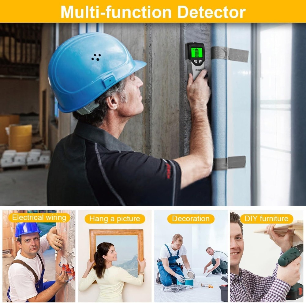 Versatile Stud Detector with Audio Alerts and Multiple Scan Modes for DIY Lovers